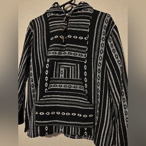 Hippie rug tribal hoodie